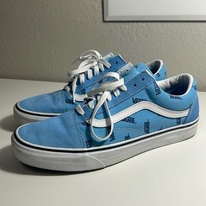 Men’s vans old skool light blue size 10.5